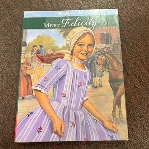 American Girl Meet Felicity Book with Purple Dress